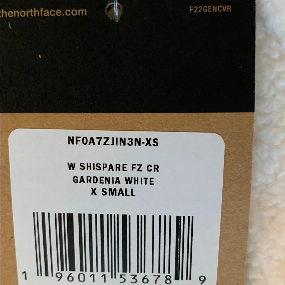The North Face Ivory Cream Off White Fleece Jacket Full Zip - Picture 2 of 6